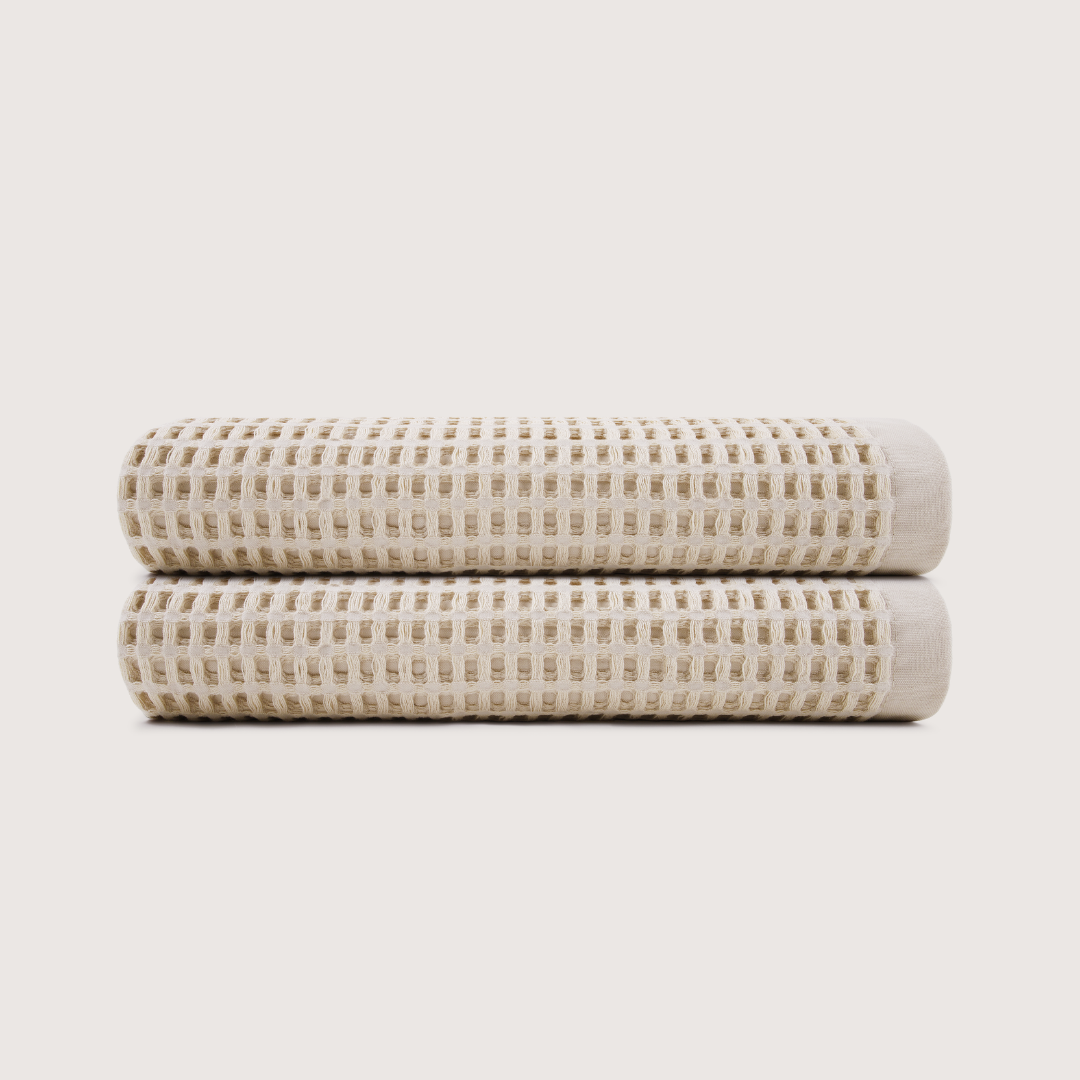 Cotton Waffle Bath Towels