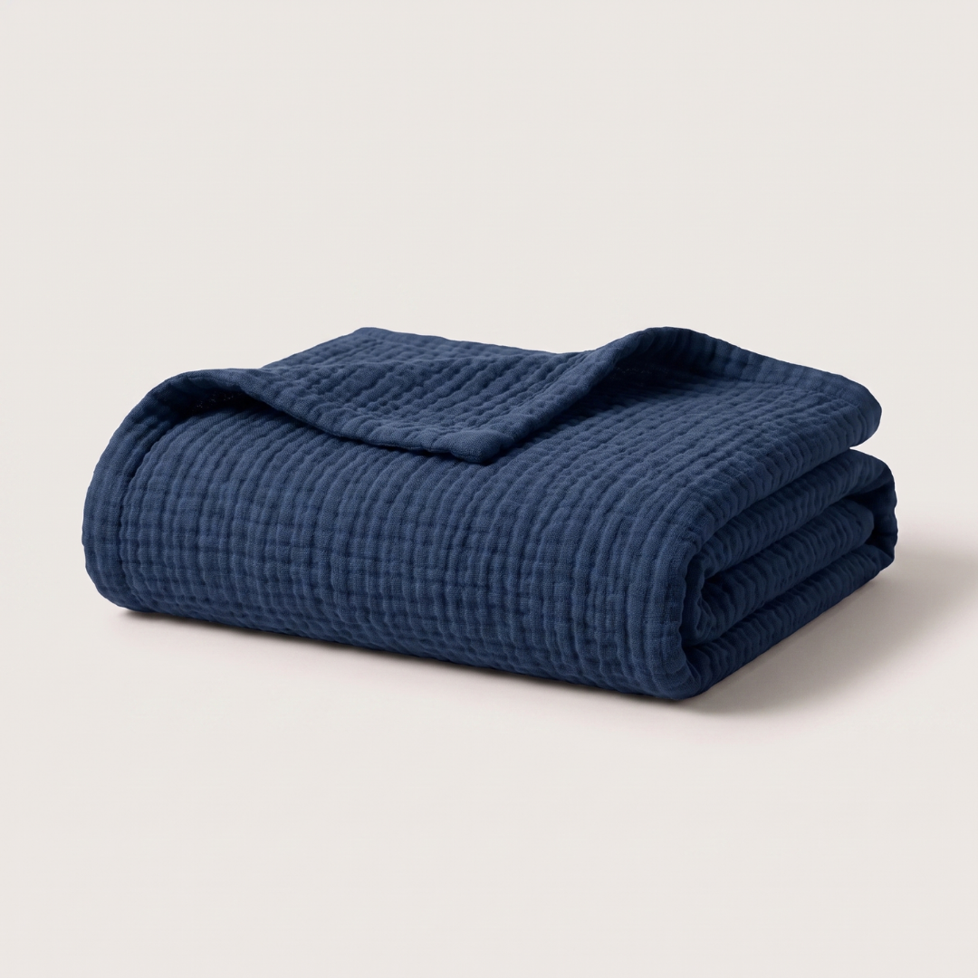 Cotton Muslin Blanket (1+1 Free)