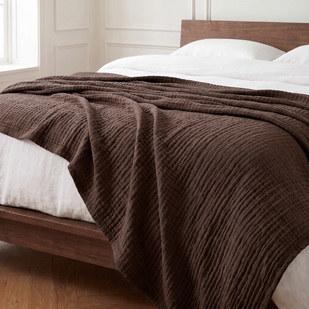 Cotton Muslin Blanket (1+1 Free)