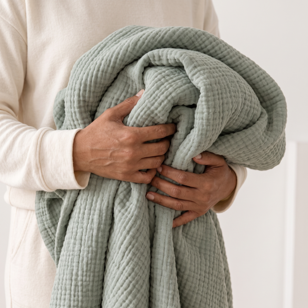 Cotton Muslin Blanket (1+1 Free)