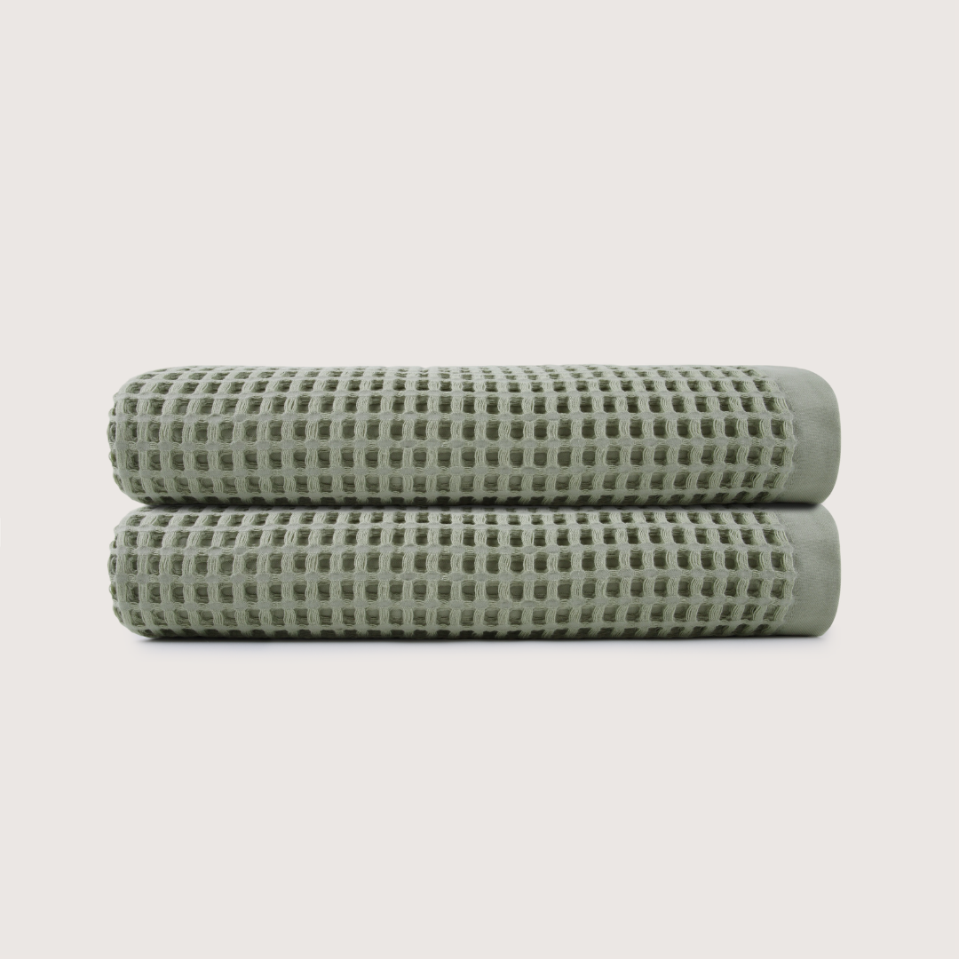 Cotton Waffle Bath Towels