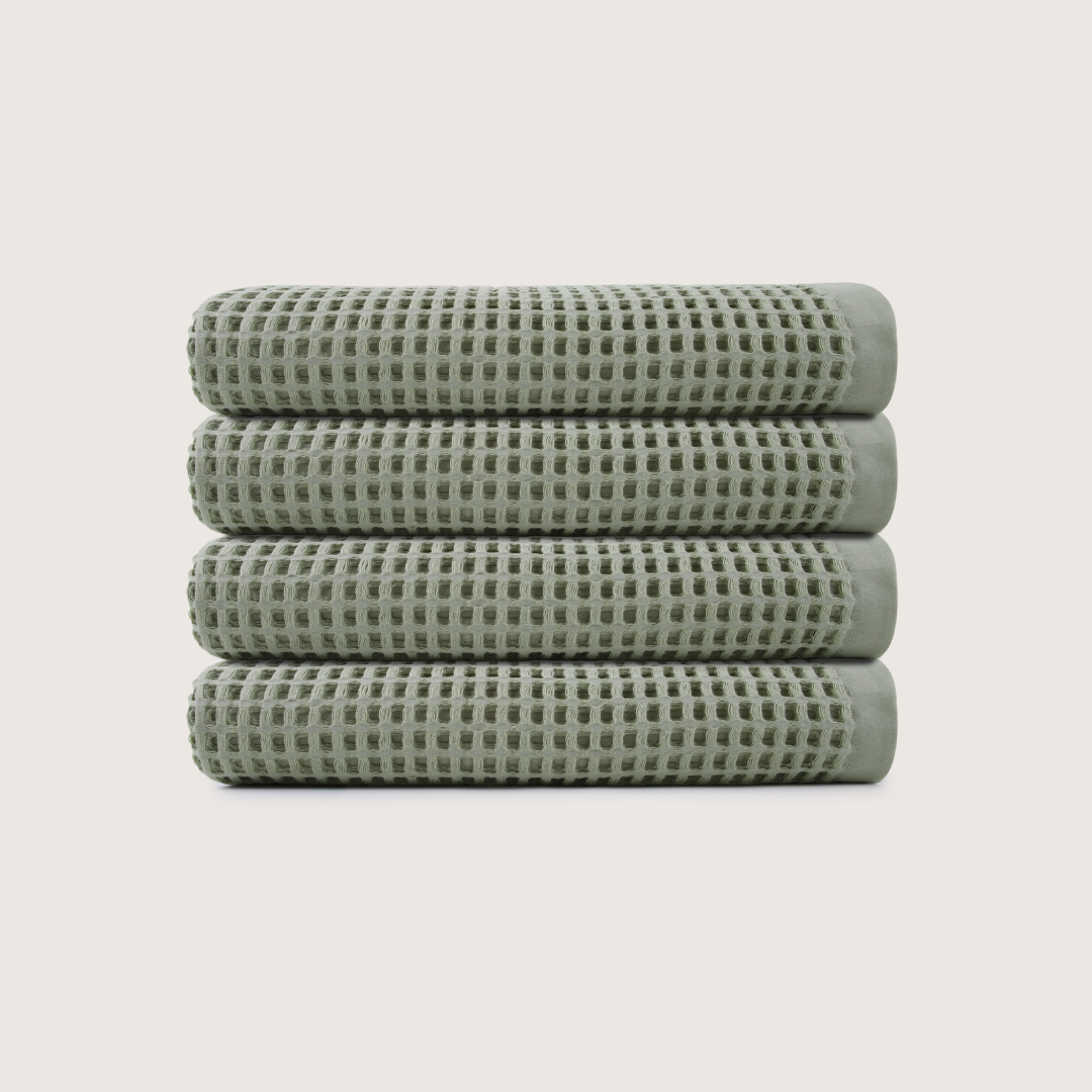 Cotton Waffle Bath Towels