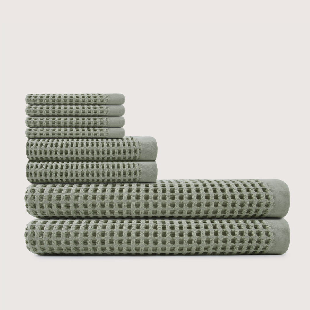 Cotton Waffle Bath Bundle