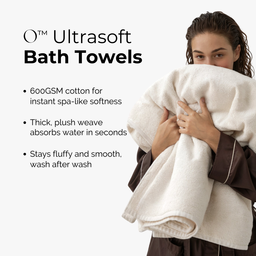 Ultrasoft 100% Cotton Bath Towels