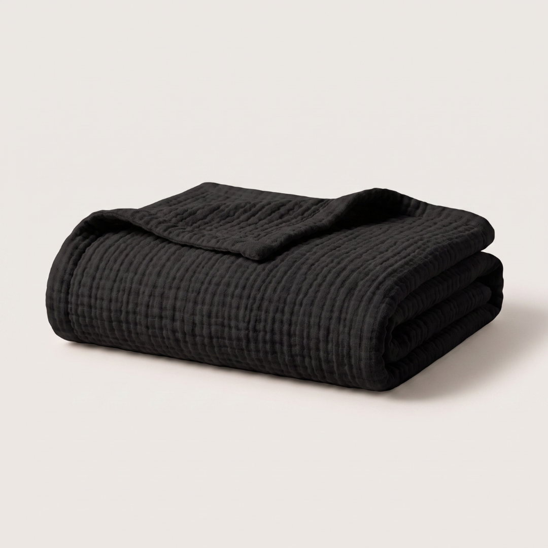 Cotton Muslin Blanket (1+1 Free)