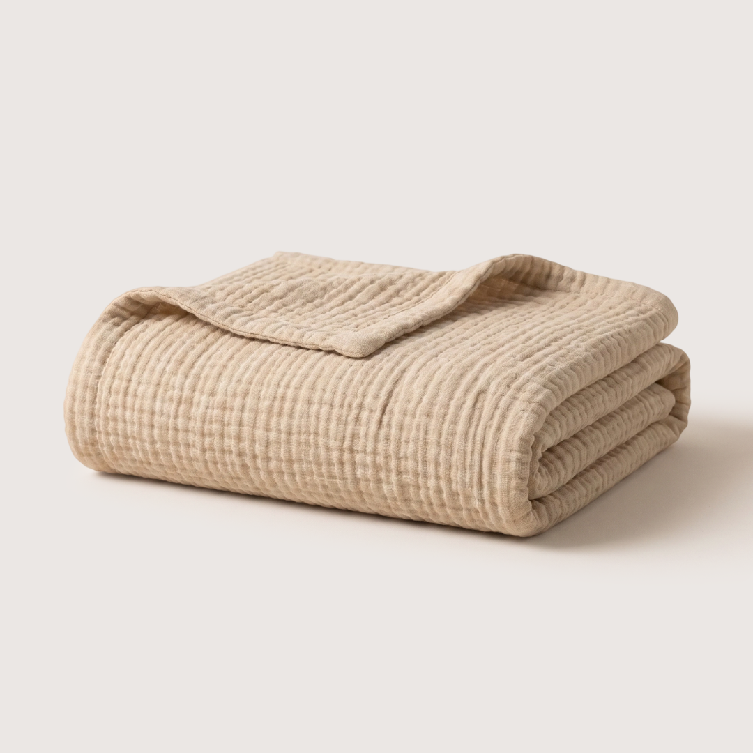 Cotton Muslin Blanket (1+1 Free)
