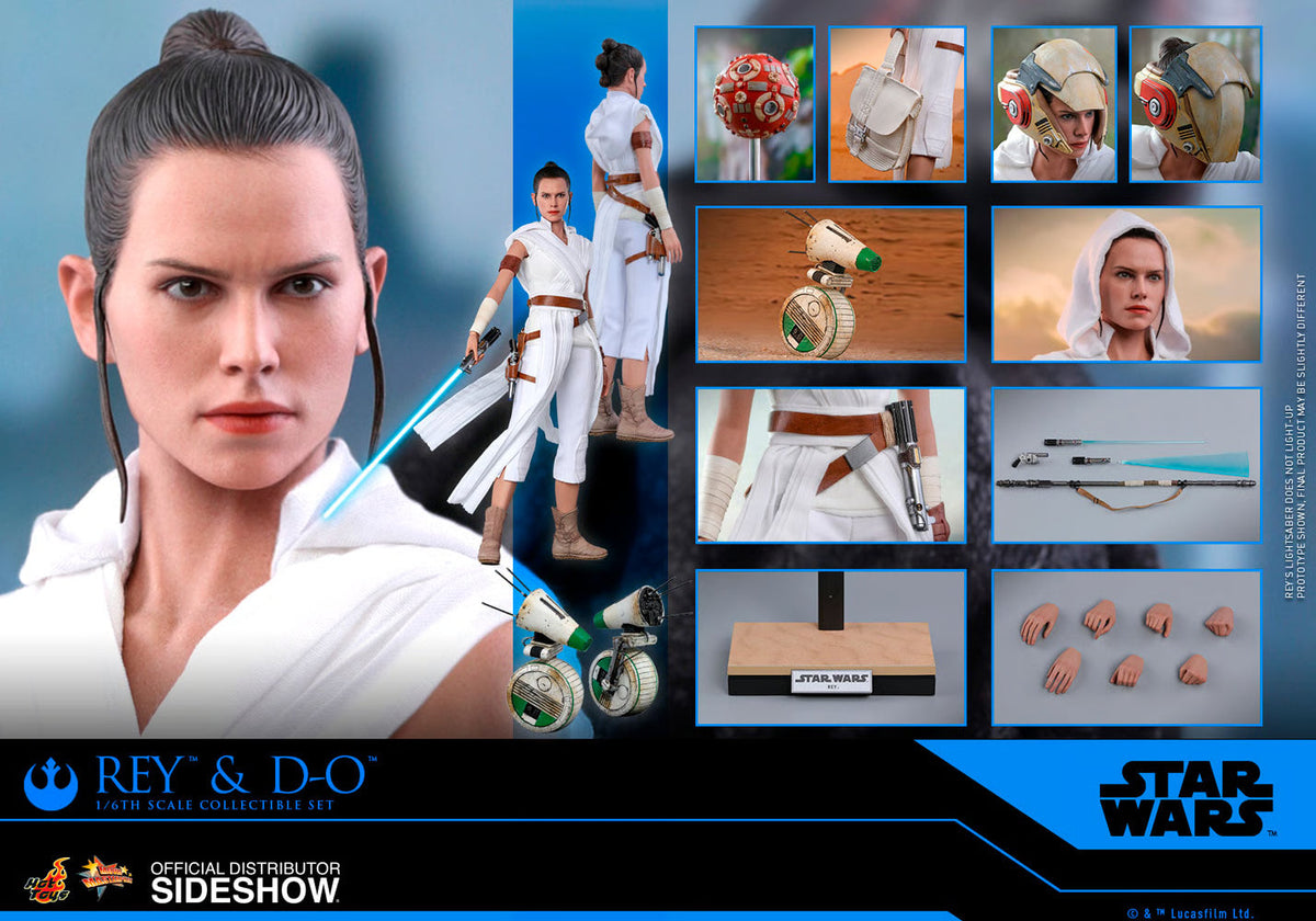 Rey and D-O Sixth Scale Figure